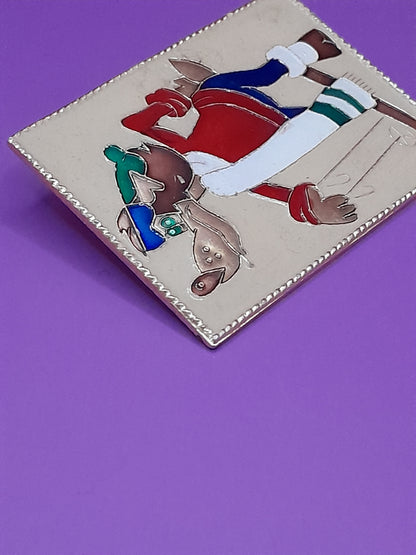 Broche Soviétique du Loup de Dessin Animé