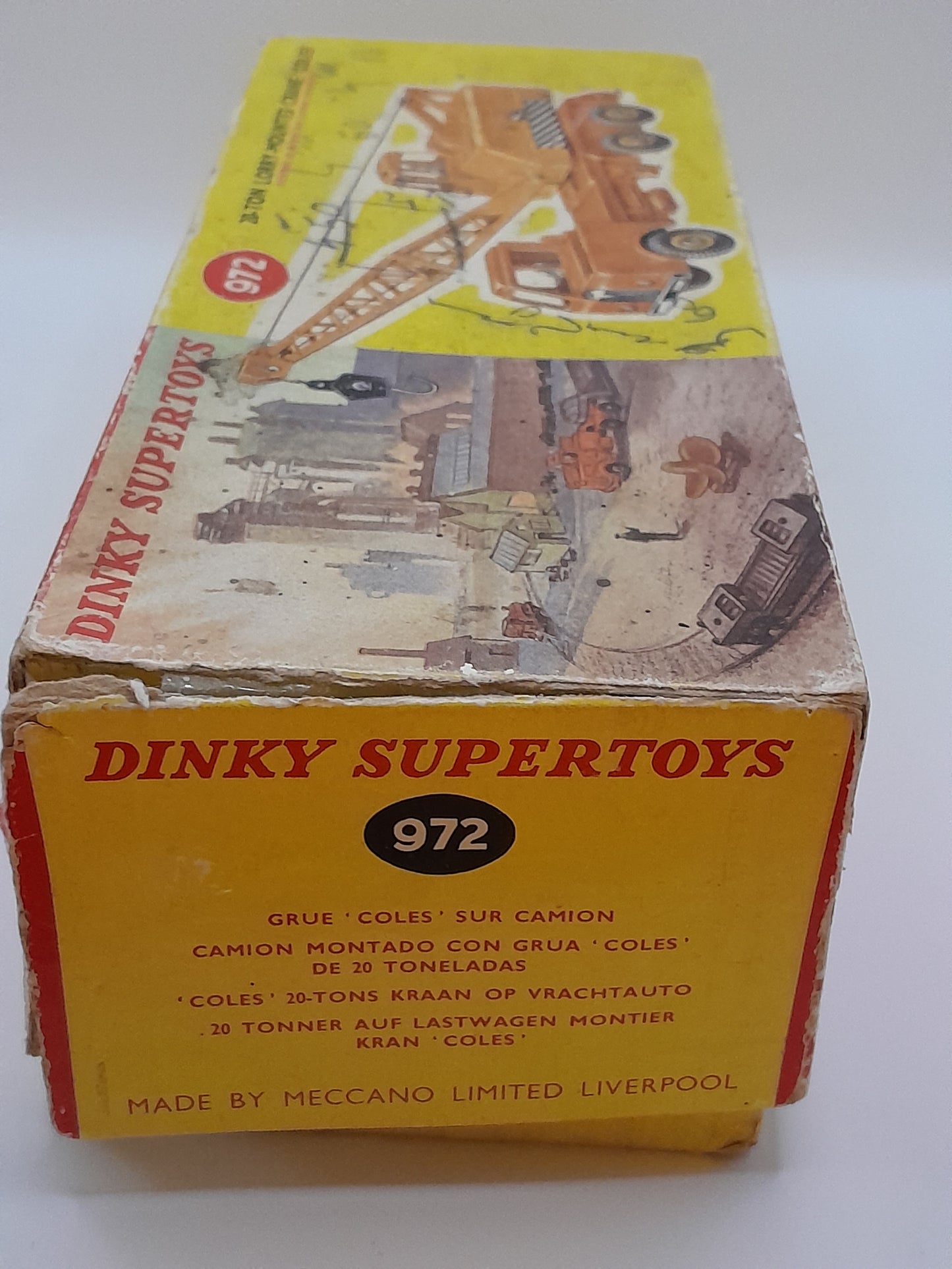 Jouet Dinky Supertoys 20 Ton Lorry Mounted Crane Coles Camion Grue Numéro 972