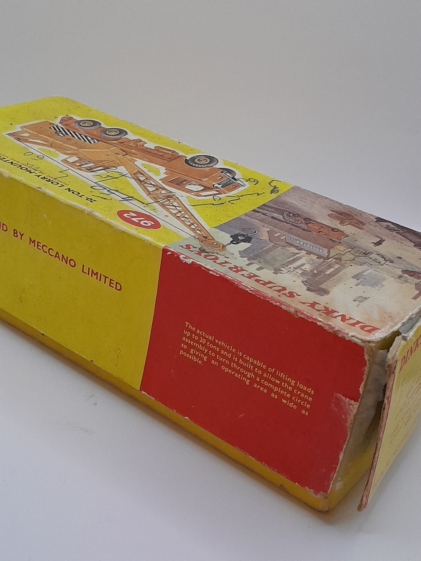 Jouet Dinky Supertoys 20 Ton Lorry Mounted Crane Coles Camion Grue Numéro 972