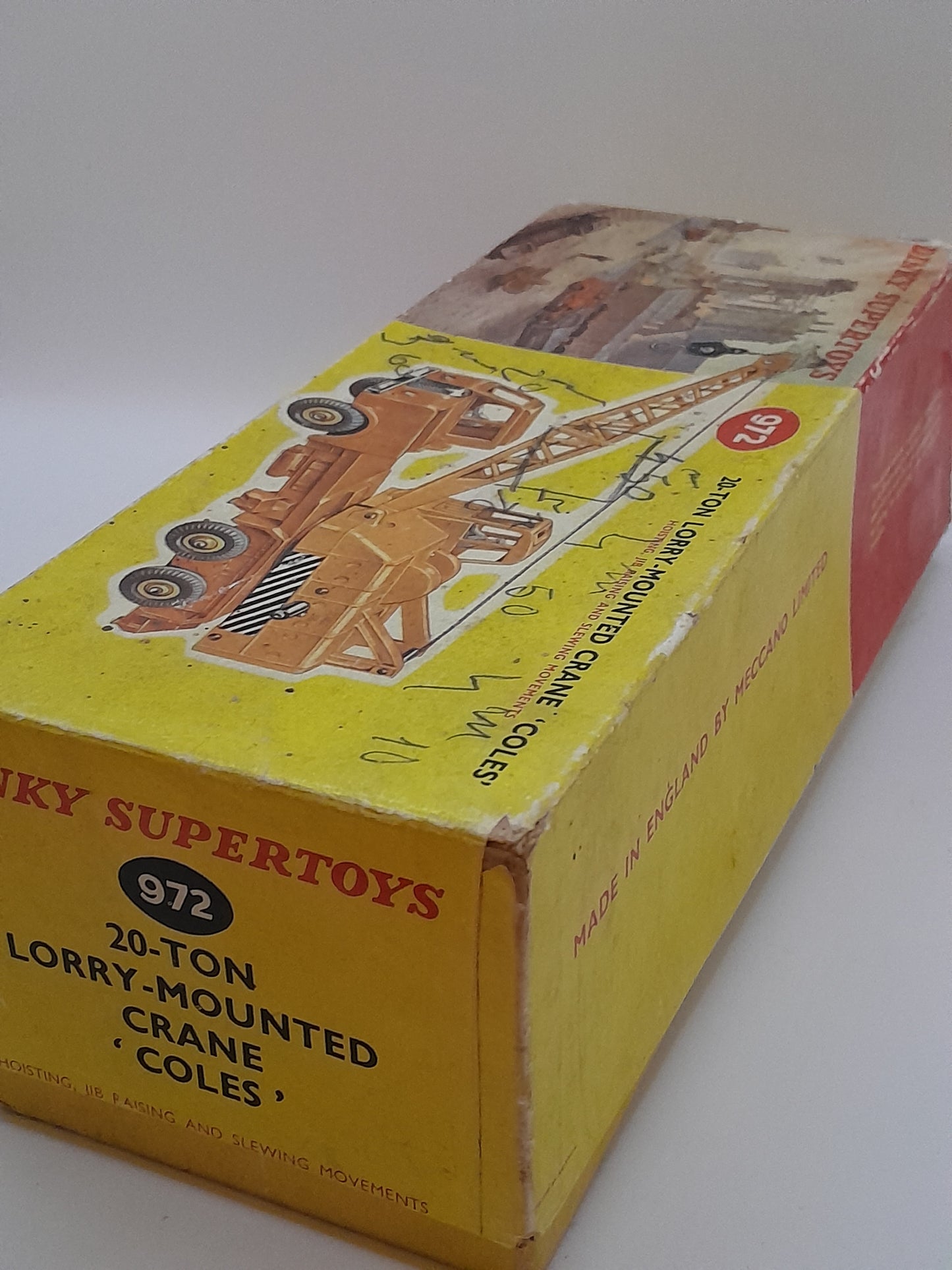 Jouet Dinky Supertoys 20 Ton Lorry Mounted Crane Coles Camion Grue Numéro 972
