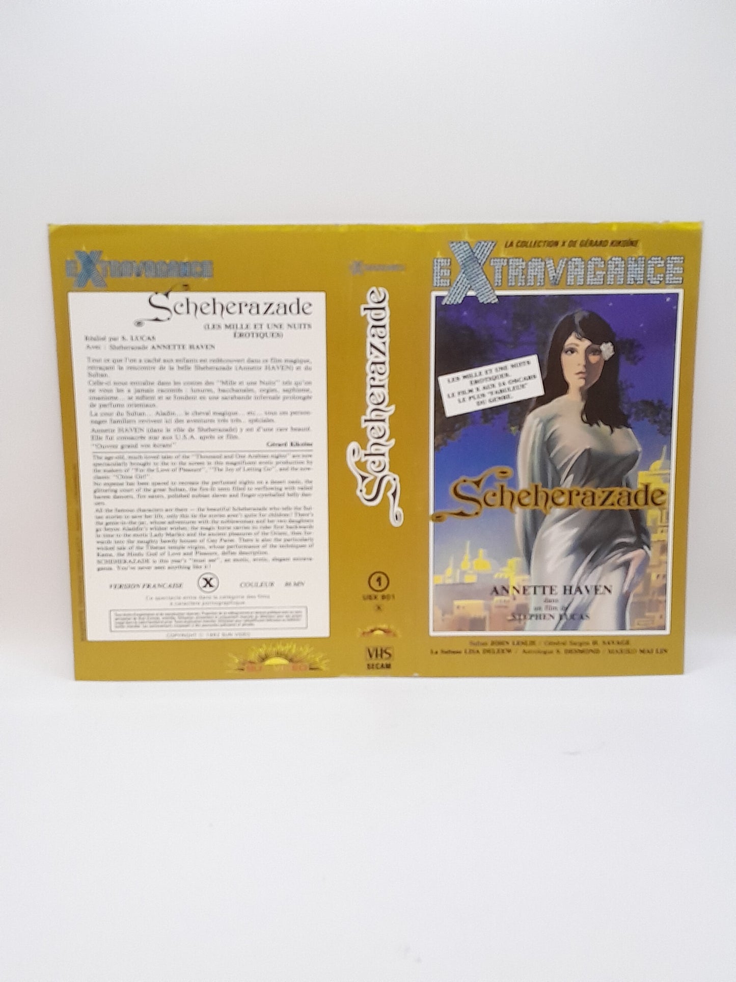 Jaquette VHS  Sherazade Film de Stephen Lucas  Collection Extravagante de Gérard Kikoïne