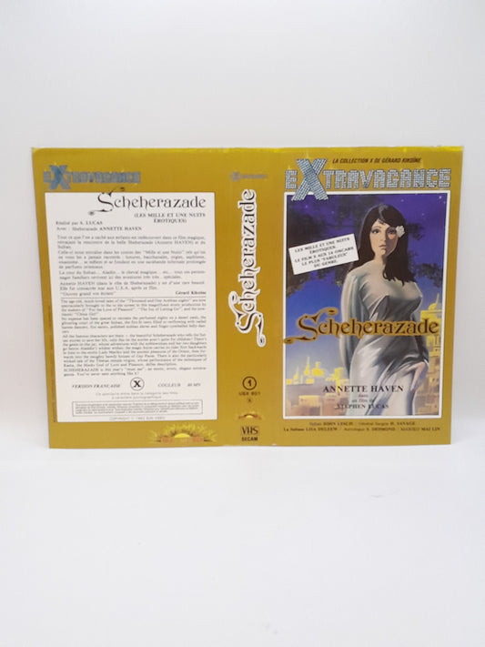 Jaquette VHS  Sherazade Film de Stephen Lucas  Collection Extravagante de Gérard Kikoïne