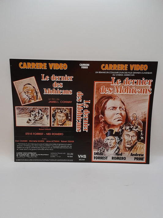 Jaquette VHS "Le Dernier des Mohicans" Carrere Video
