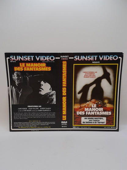 Jaquette original VHS : Le Manoir des Fantasmes Sunset Video