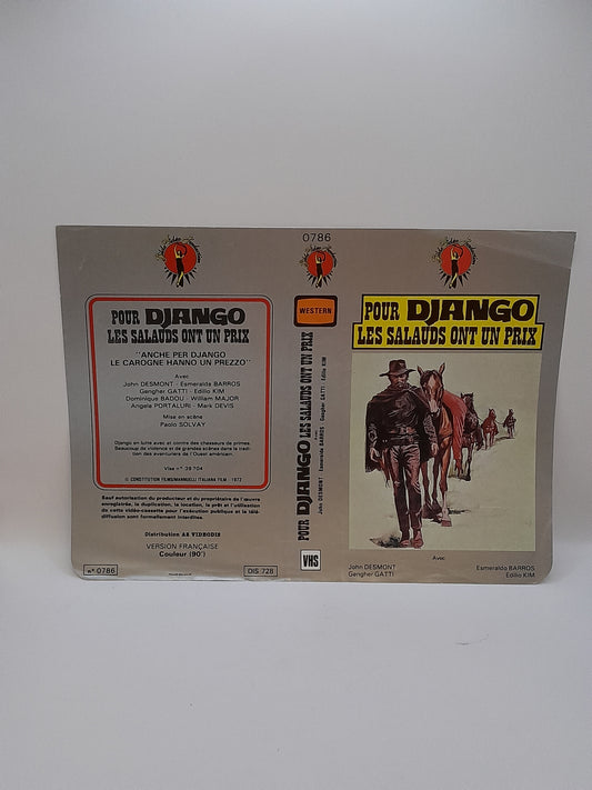 Jaquette Vhs du Film "Pour Django Les salauds ont un prix "Gilles video Production