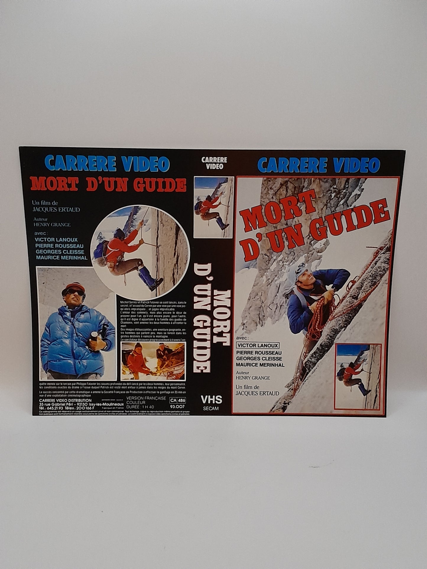 Jaquette VHS du Film "Mort d'un Guide"