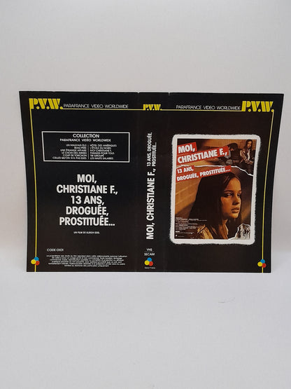 Jaquette VHS Film Moi, Christiane F.
