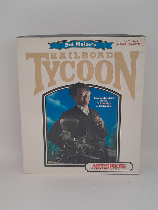Jeu PC Big Box "Railroad Tycoon" par Sid Meier’s IBM 5.25 edition Fr
