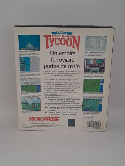 Jeu PC Big Box "Railroad Tycoon" par Sid Meier’s IBM 5.25 edition Fr