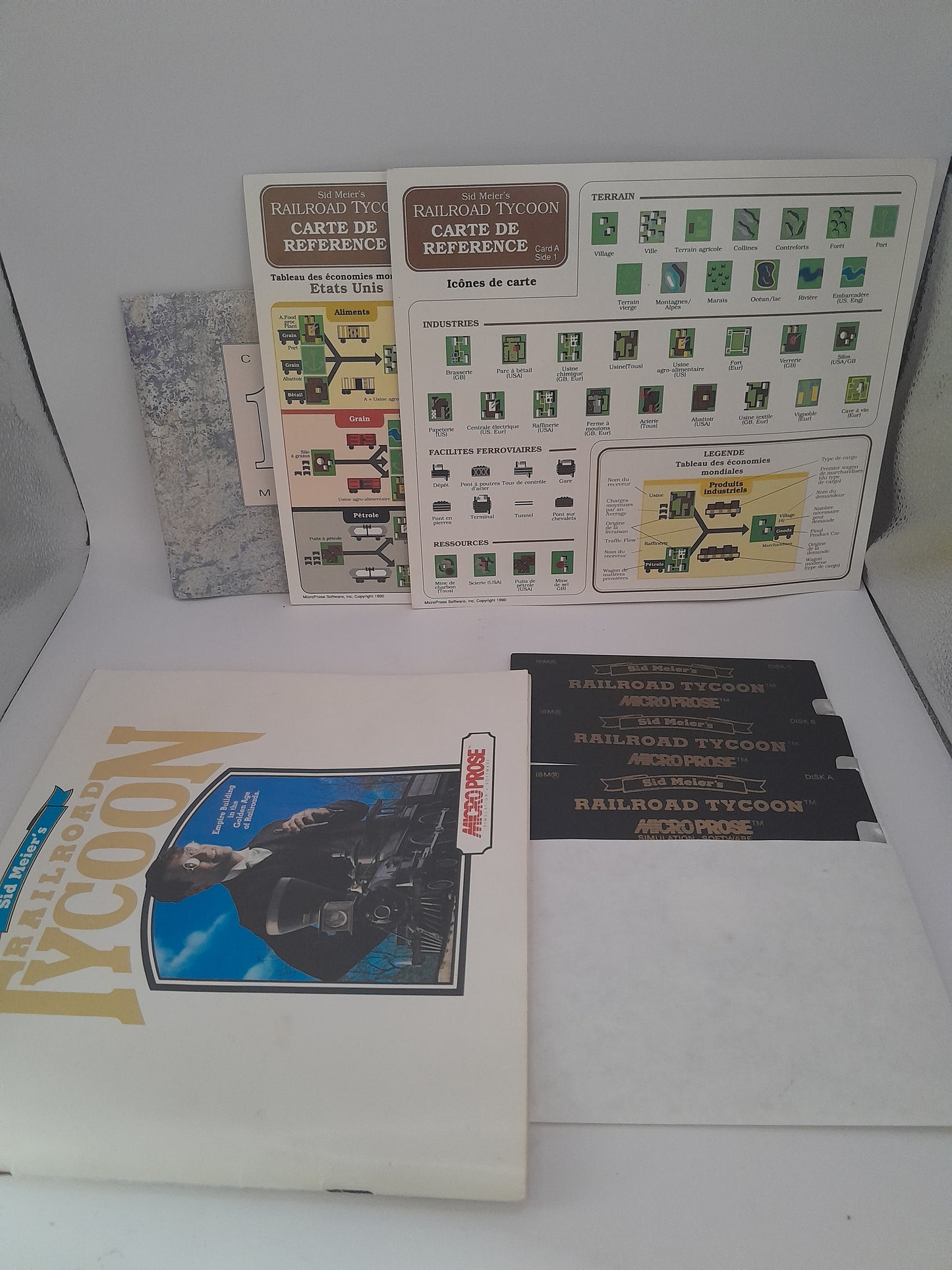 Jeu PC Big Box "Railroad Tycoon" par Sid Meier’s IBM 5.25 edition Fr