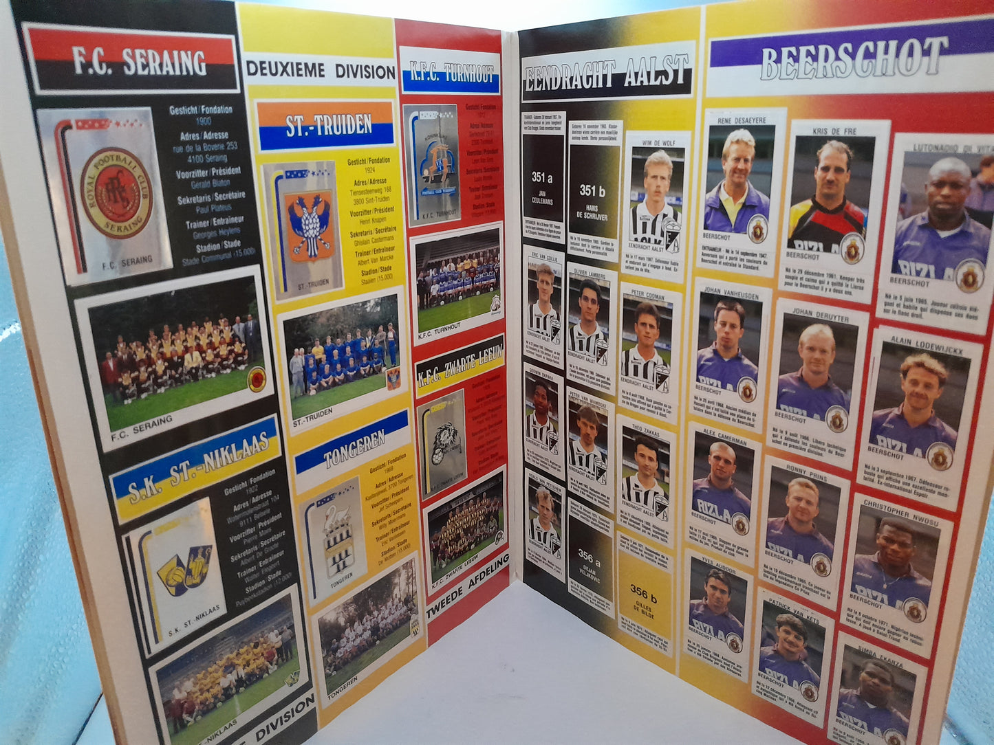 Album Panini du Championnat Belge de Football 1993
