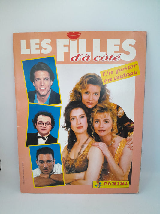 Album Panini de "Les Filles d'à côté" (1995) incomplet