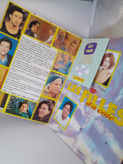 Album Panini de "Les Filles d'à côté" (1995) incomplet