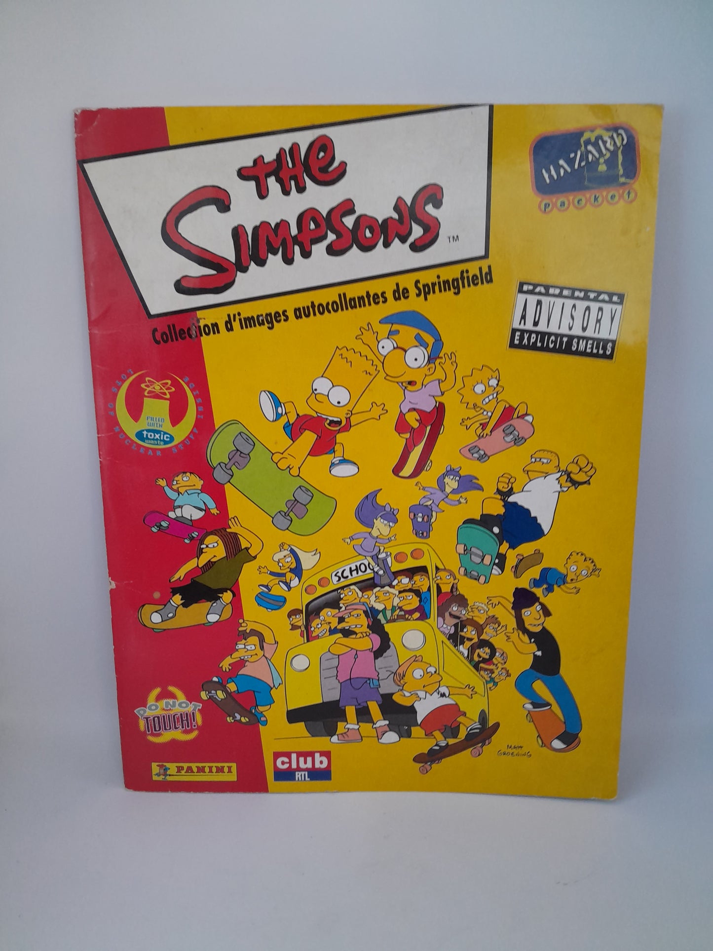 Album Panini des Simpson (1999) manque 5 images