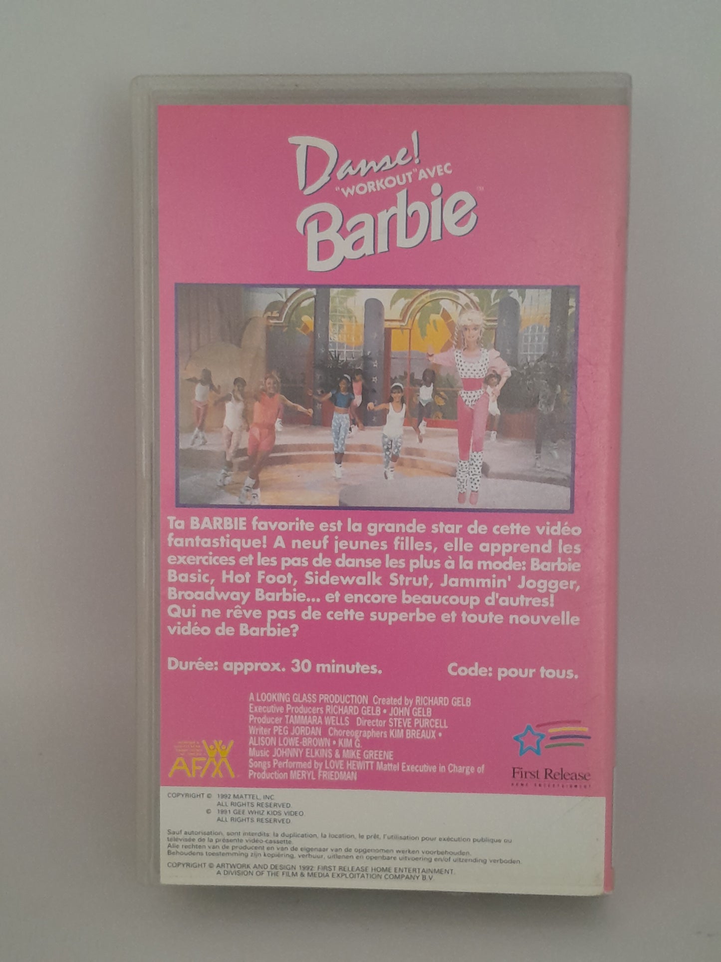 VHS de "Barbie Danse Workout" (Version Française, 1992)