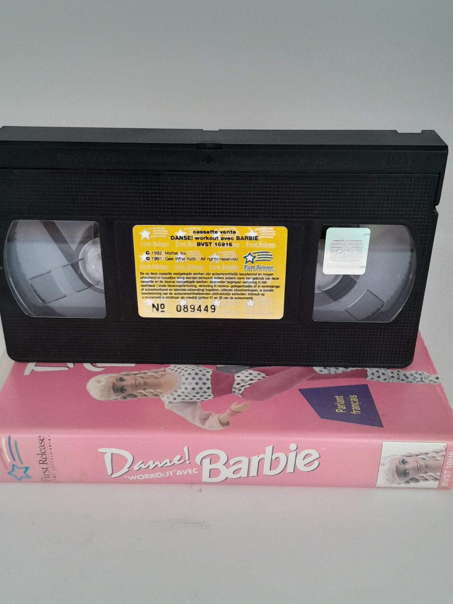 VHS de "Barbie Danse Workout" (Version Française, 1992)