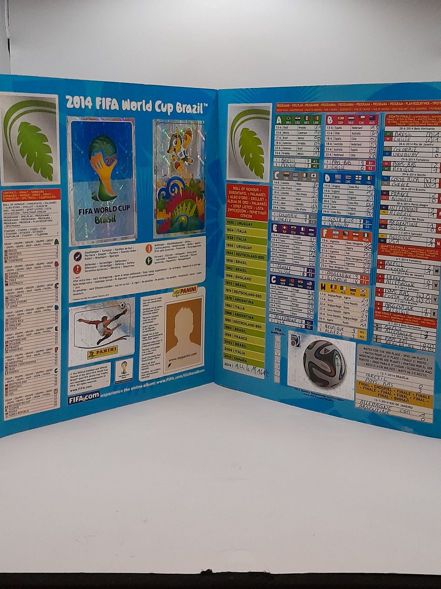 Album Panini FIFA World Cup Brésil 2014 à completer