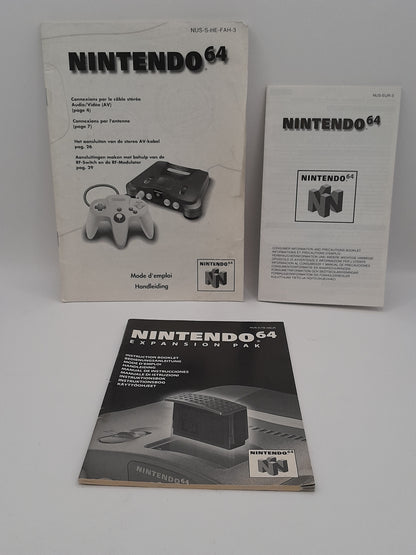 Lot 3 Notices pour Nintendo 64