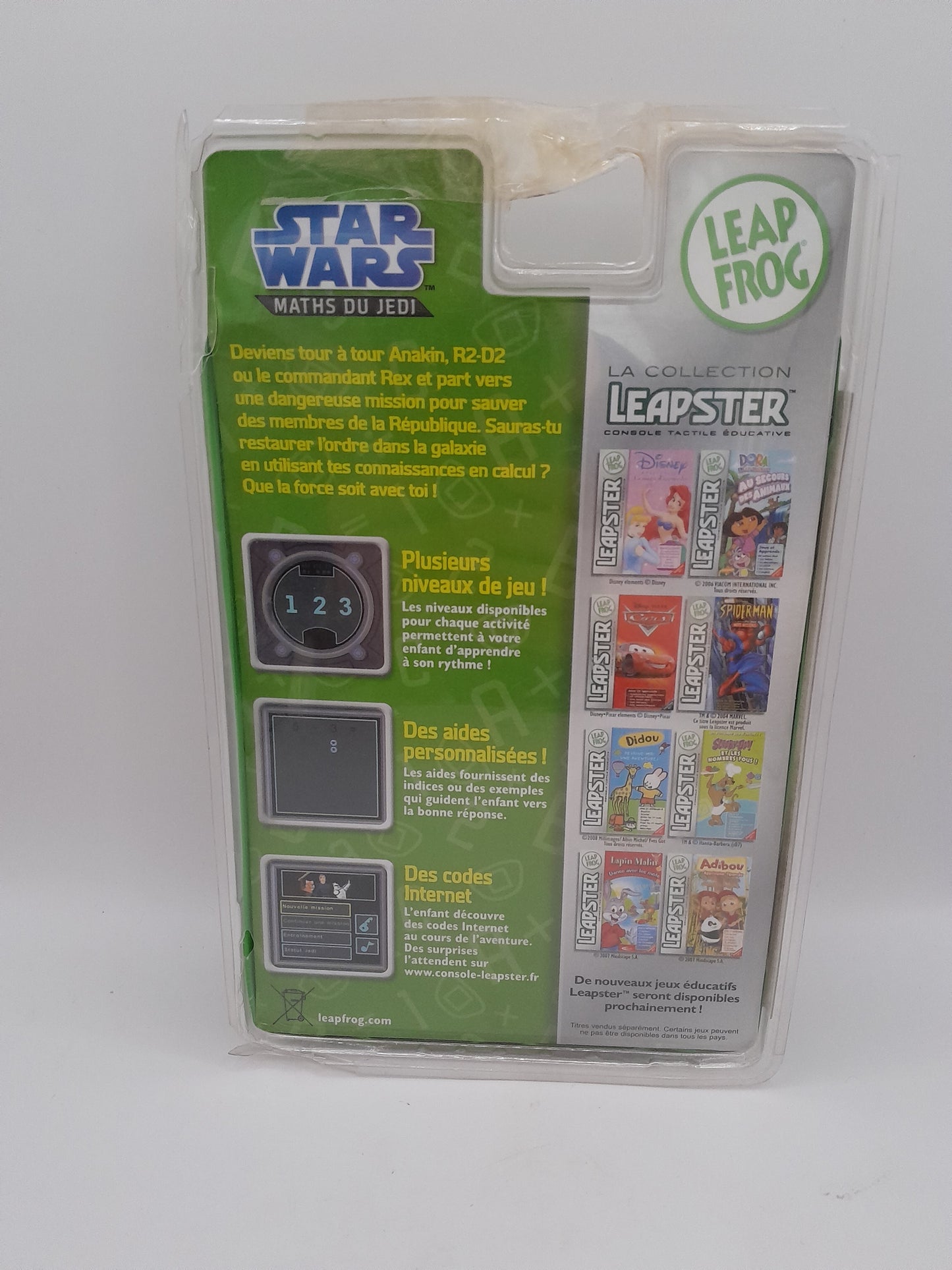 Jeu Video Leapster Star Wars Math du Jedi neuf/blister