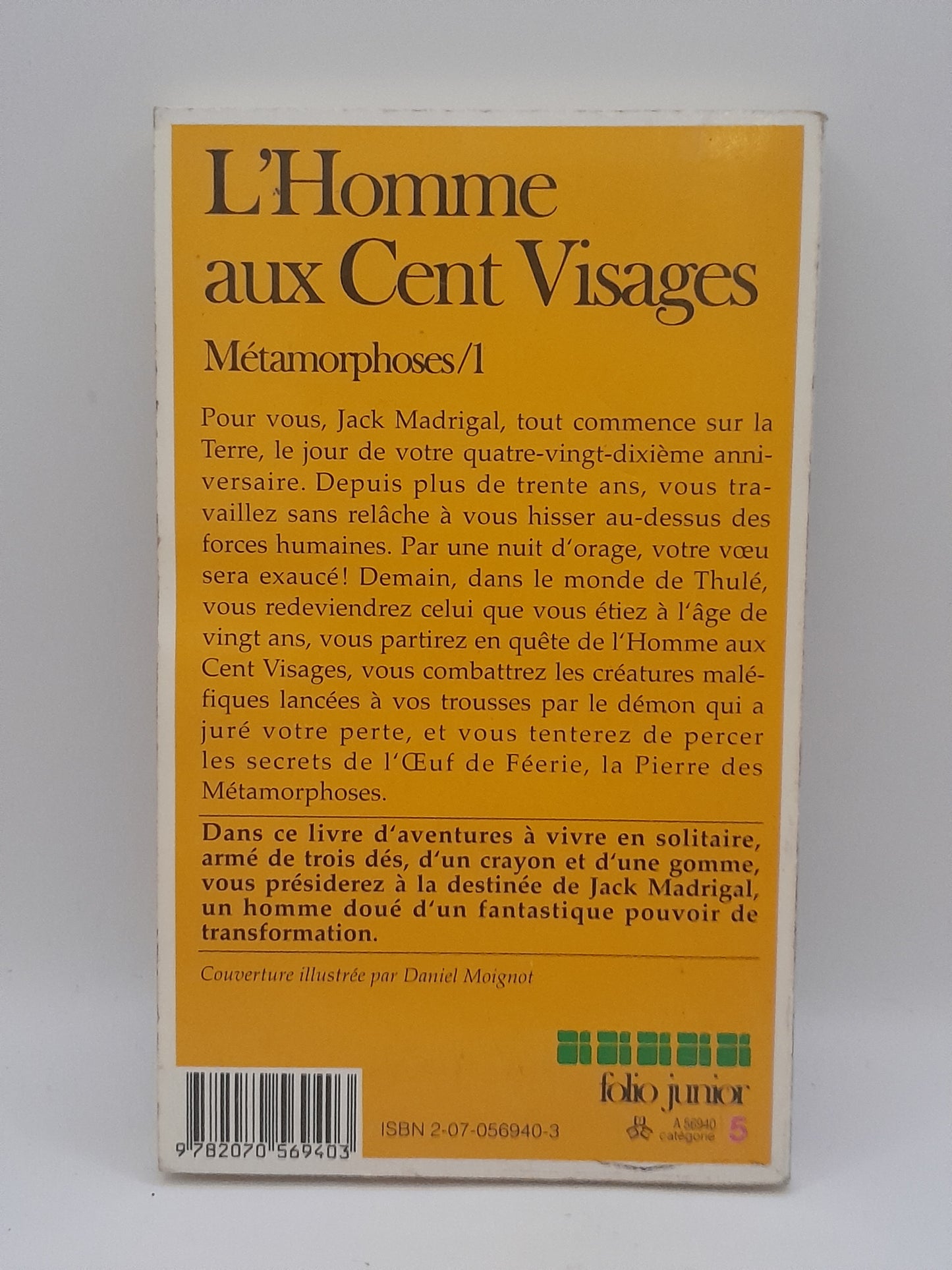 Livre dont vous êtes le héros  "L'Homme au Sans Visage"