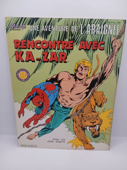 Bd Comics Strange Une aventure de l'araignée Rencontre avec Ka-Zar 1986