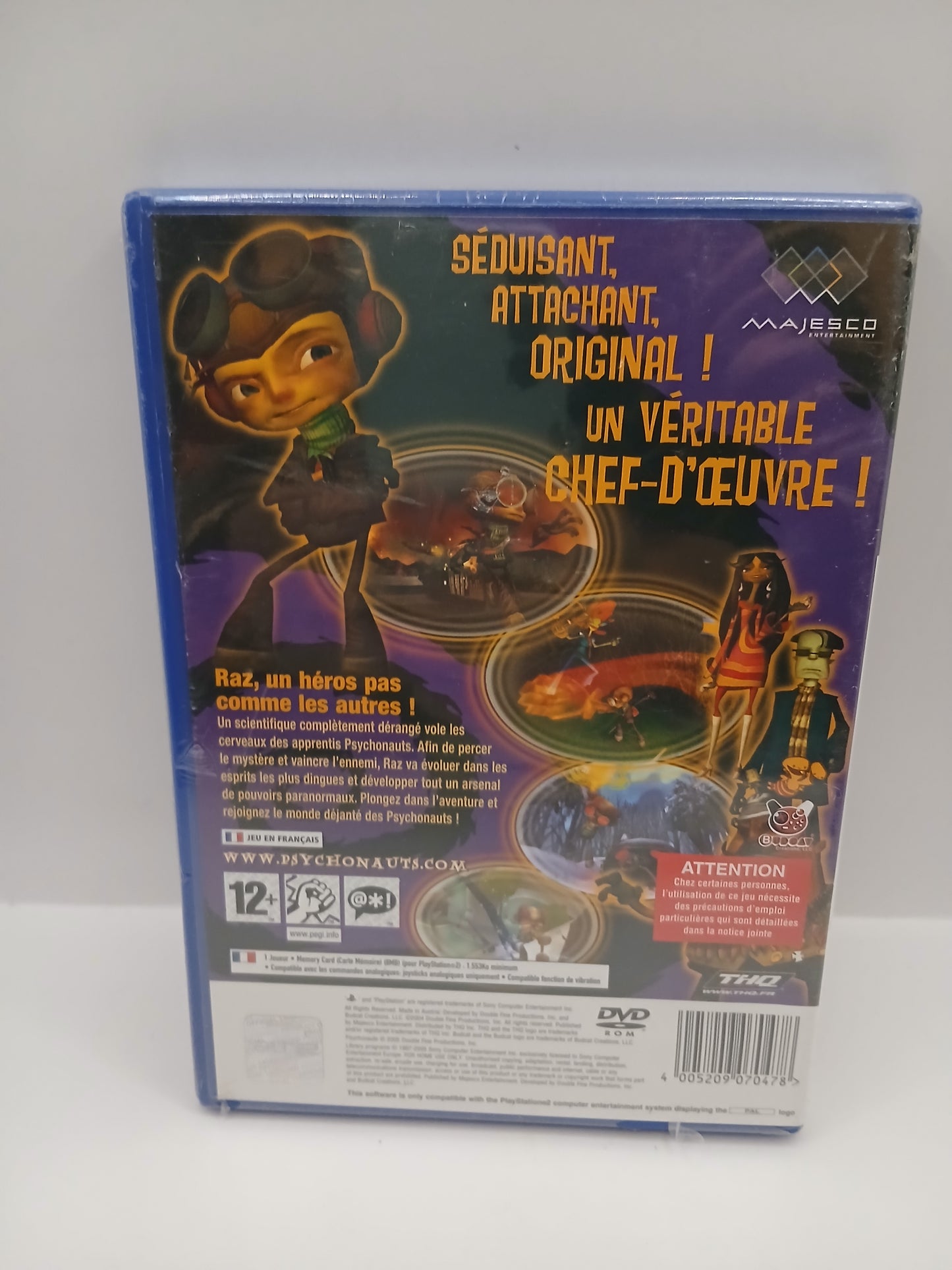 Jeu Ps2 Psychonauts Blister/Neuf Tim vf
