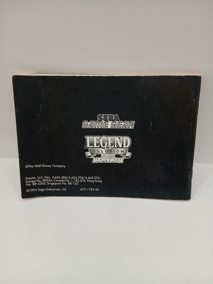 Sega Gear Mickey Thé légend of illusion