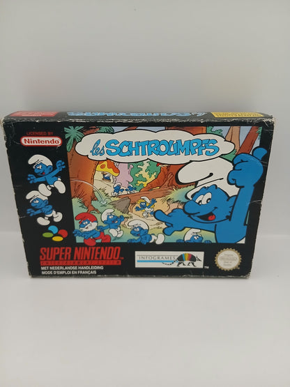 Boite Jeu Super Nintendo Les Schtroumpfs
