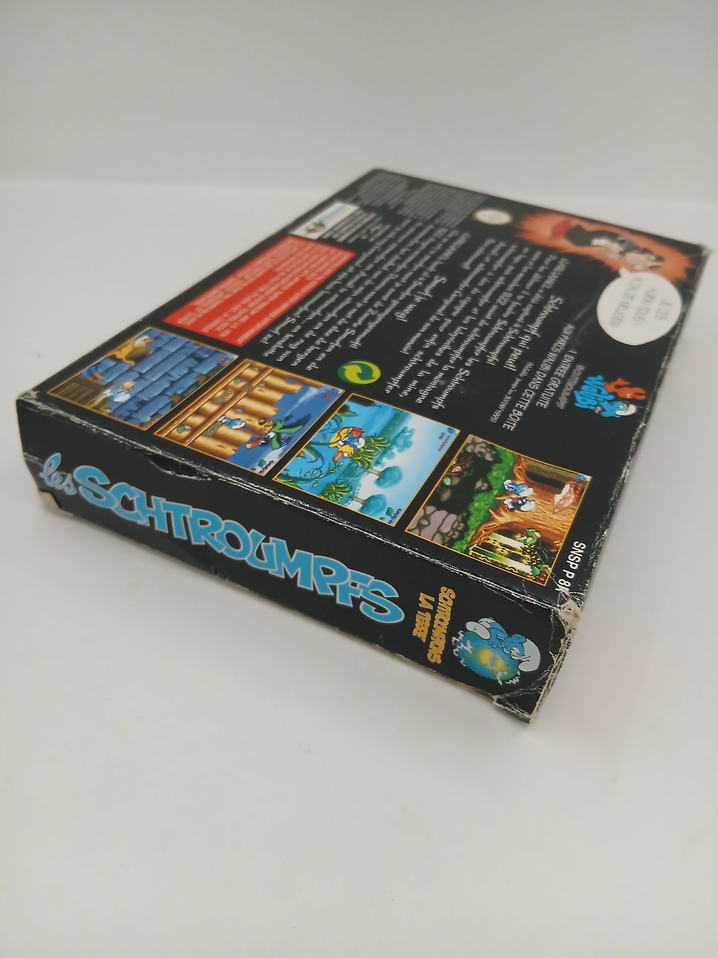 Boite Jeu Super Nintendo Les Schtroumpfs