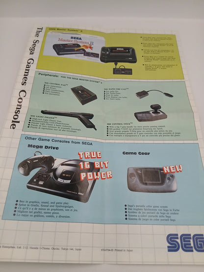 Petit Poster Sega Master Systèm 2