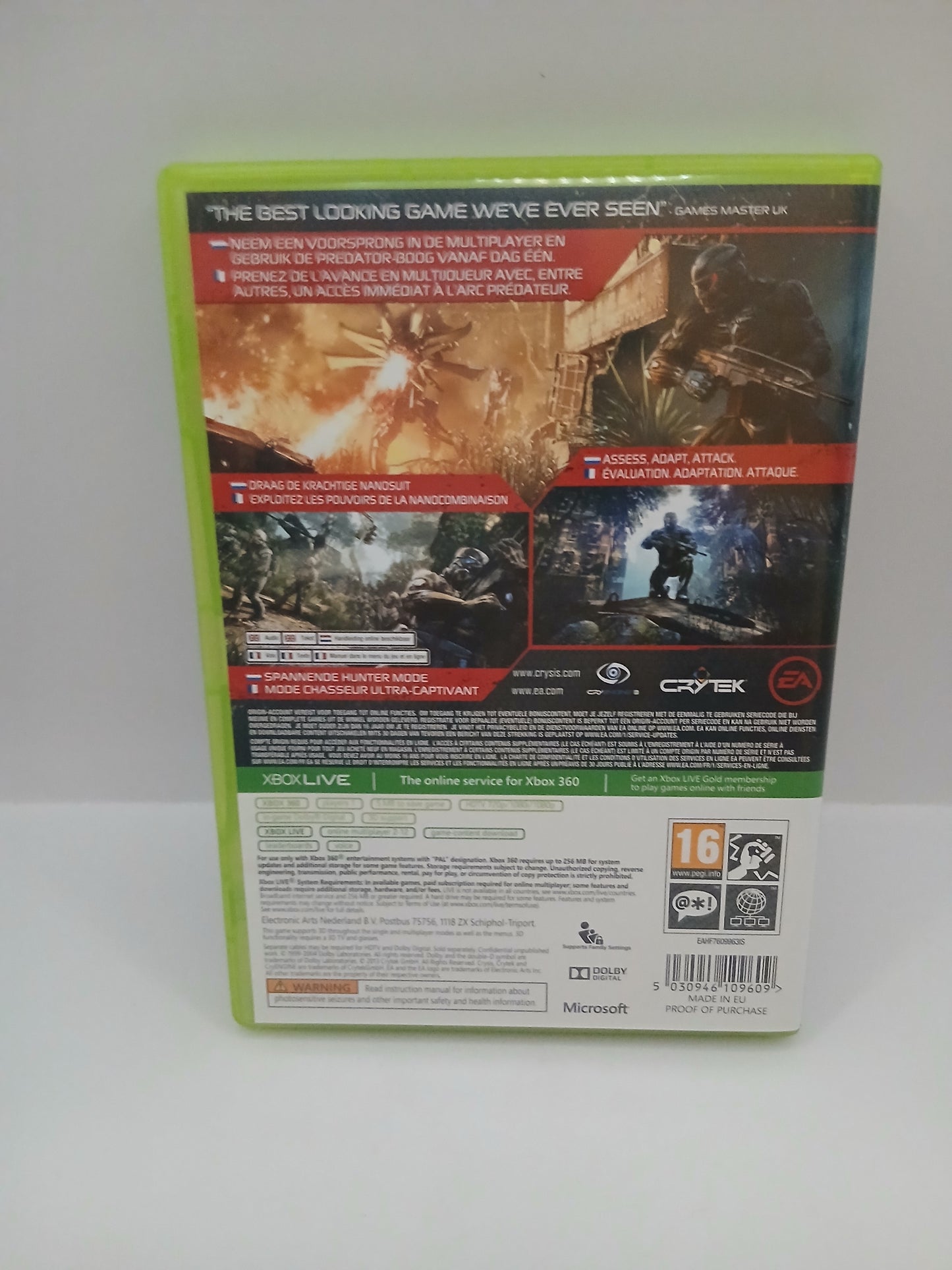 Jeu Xbox 360 Crysis 3 complet tbe vf