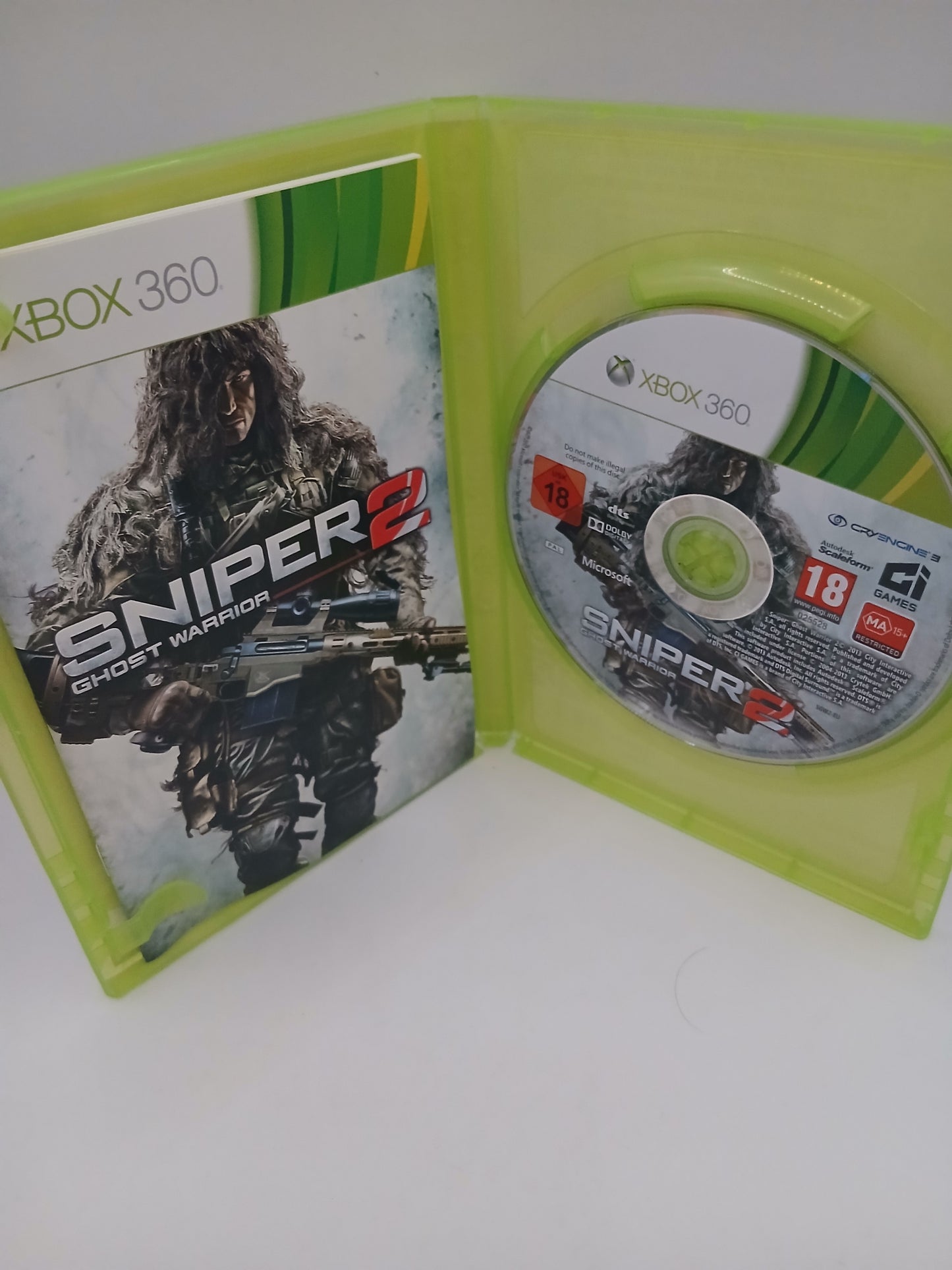 Jeu Xbox360 Sniper 2 Ghost Warrior complet tbe vf