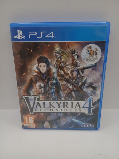 Jeu Ps4 Valkyria 4 vf avec son autocollant