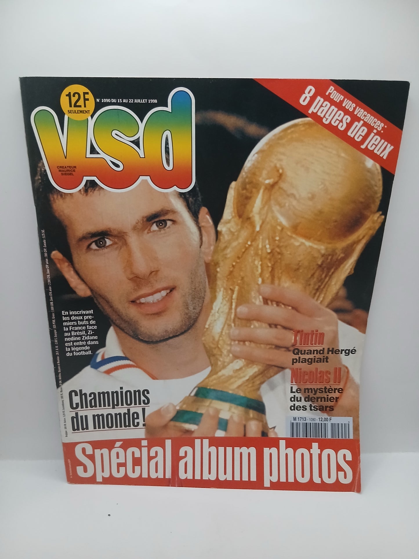 Revue VSD Zidane Coupe du monde 1090