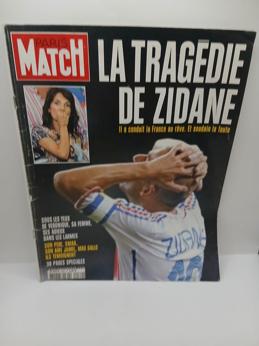 Magazine Paris Match La tragédie de Zidane n°2982