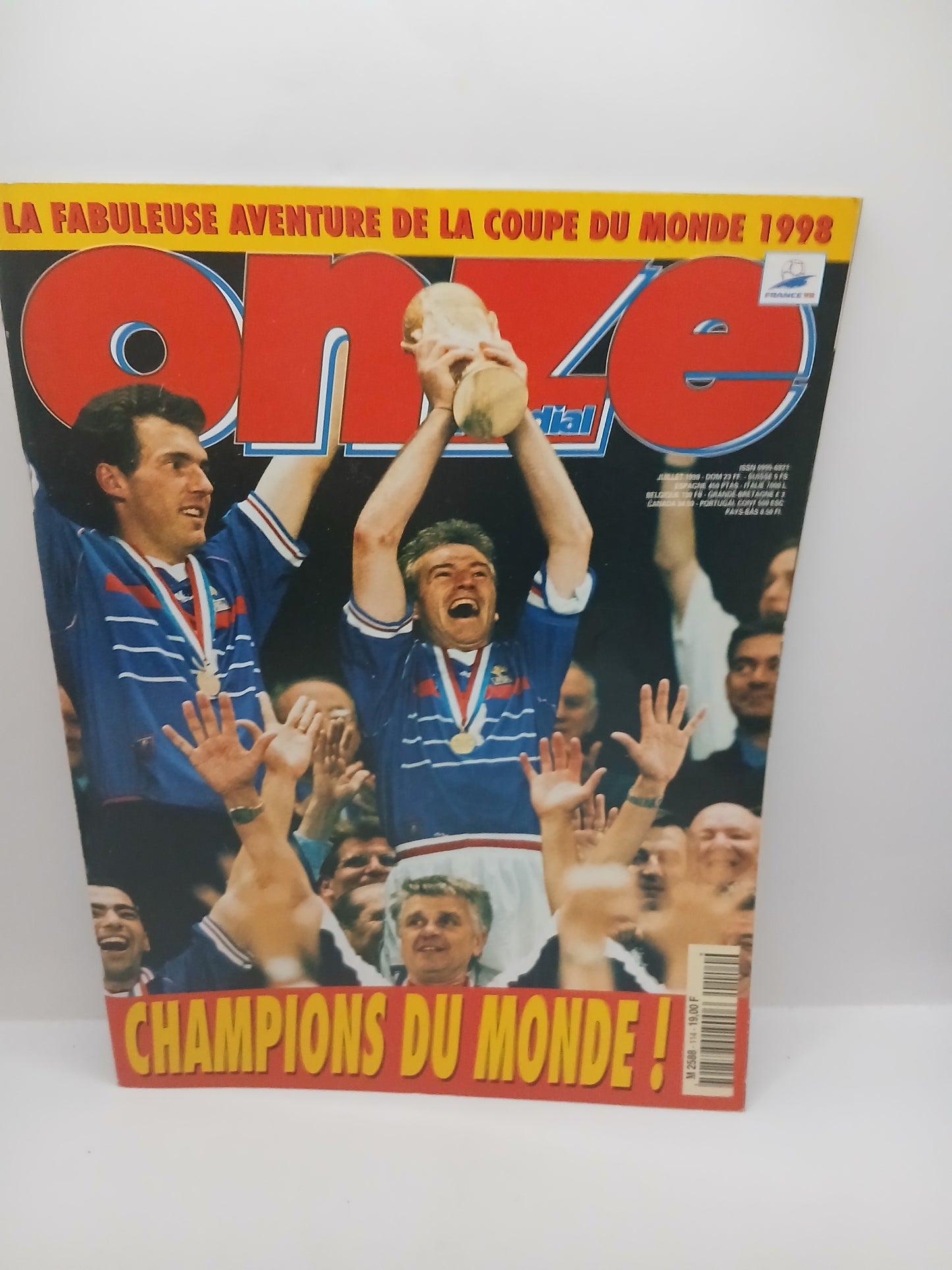 Magazine Onze Champions de Monde 1998 n°114