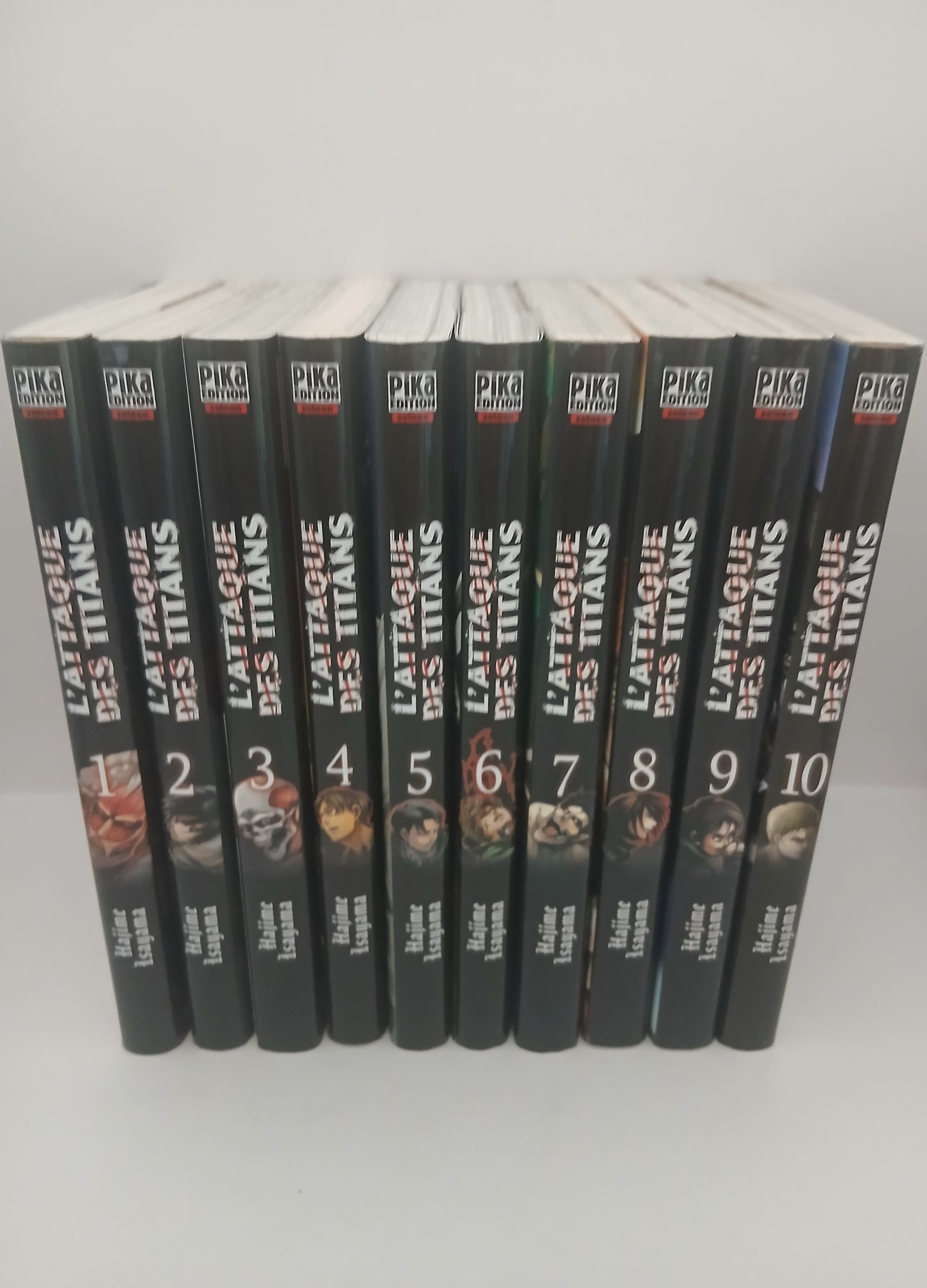 Lot 10 Manga L'attaque des Titans vol 1 à 10 Tbe