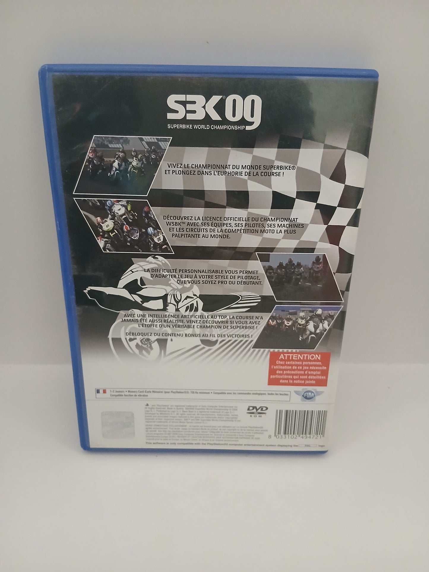 Jeu Ps2 SBK 09 Superbike World Championship complet vf