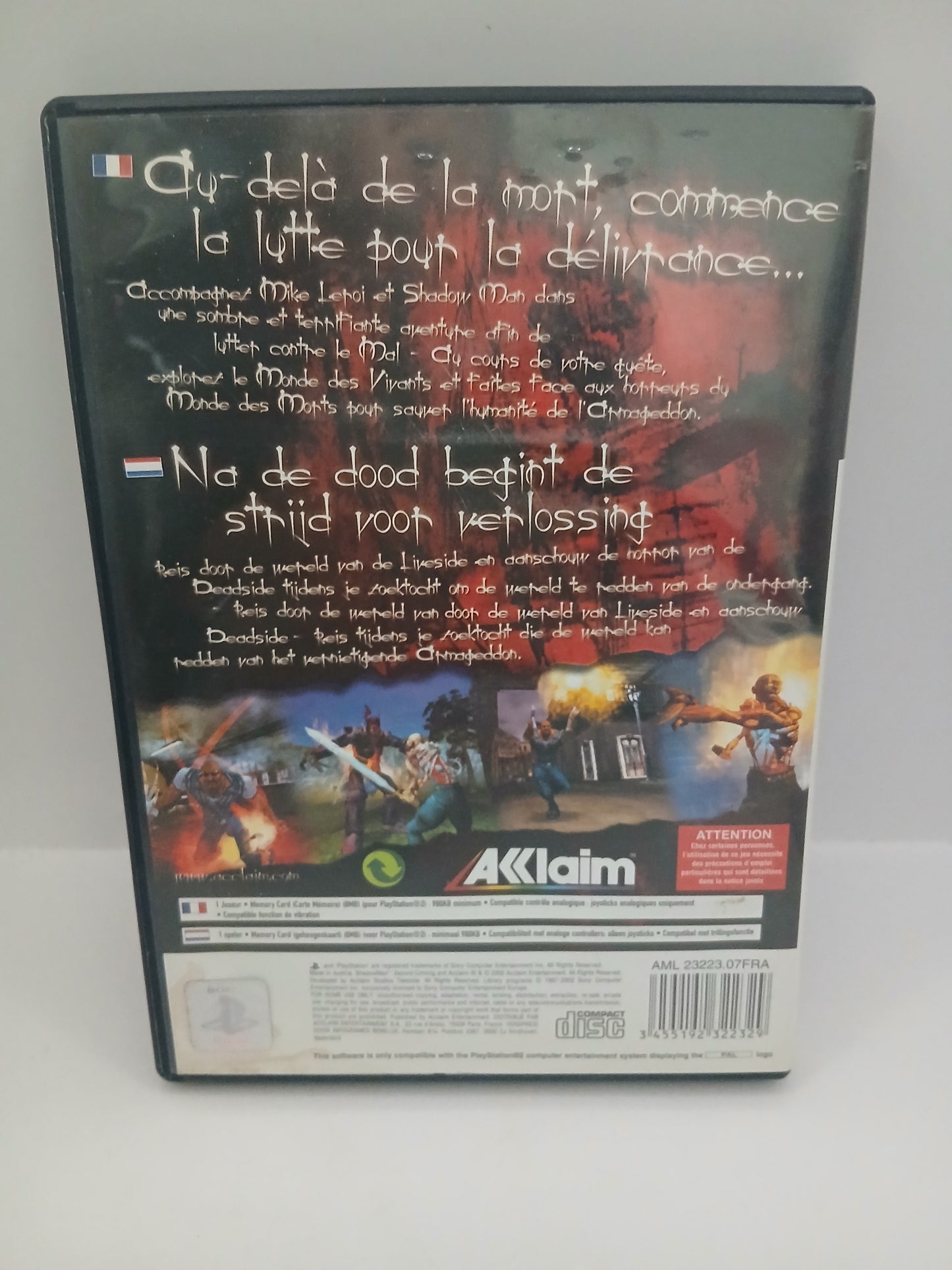 Jeu Ps2 Shadow Man Second Coming complet vf