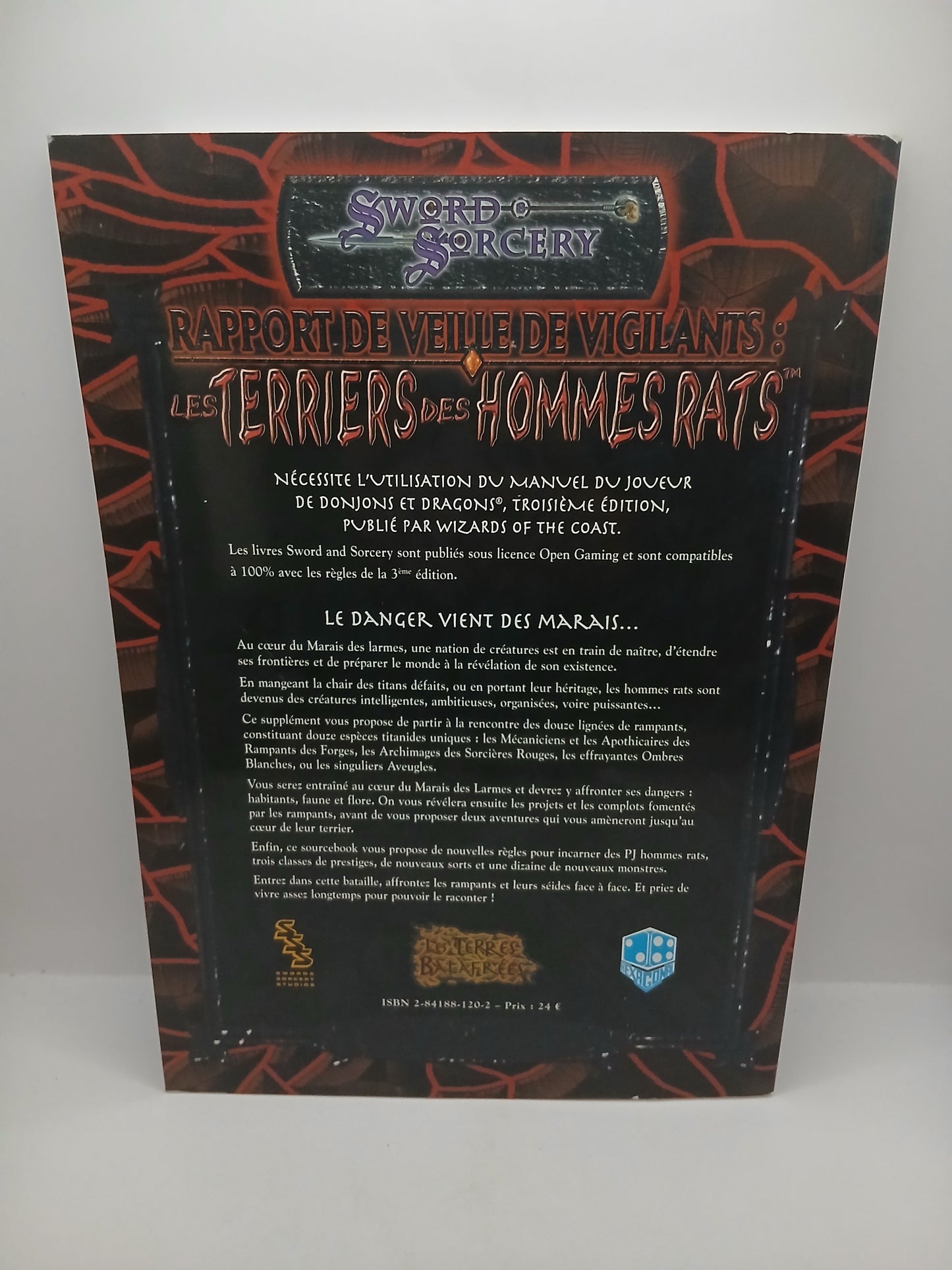 Livre Les Terres Balafrées - Les Terriers des Hommes Rats (jdr Sword & Sorcery en VF