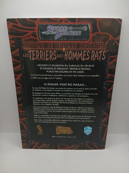 Livre Les Terres Balafrées - Les Terriers des Hommes Rats (jdr Sword & Sorcery en VF