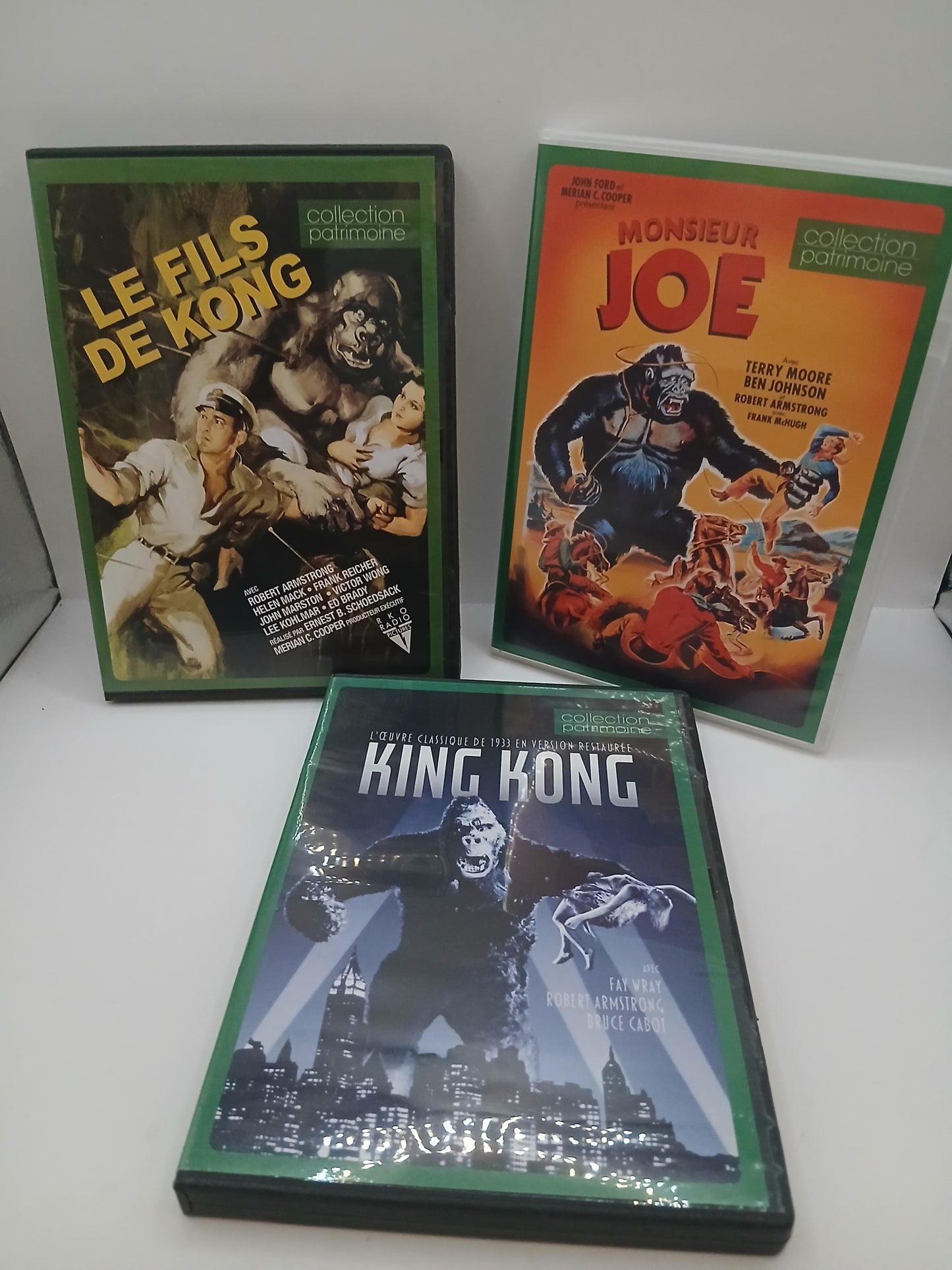 Coffret 3 dvd King Kong ,Monsieur Joe et le fils de Kong