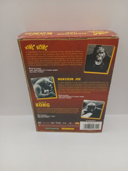 Coffret 3 dvd King Kong ,Monsieur Joe et le fils de Kong