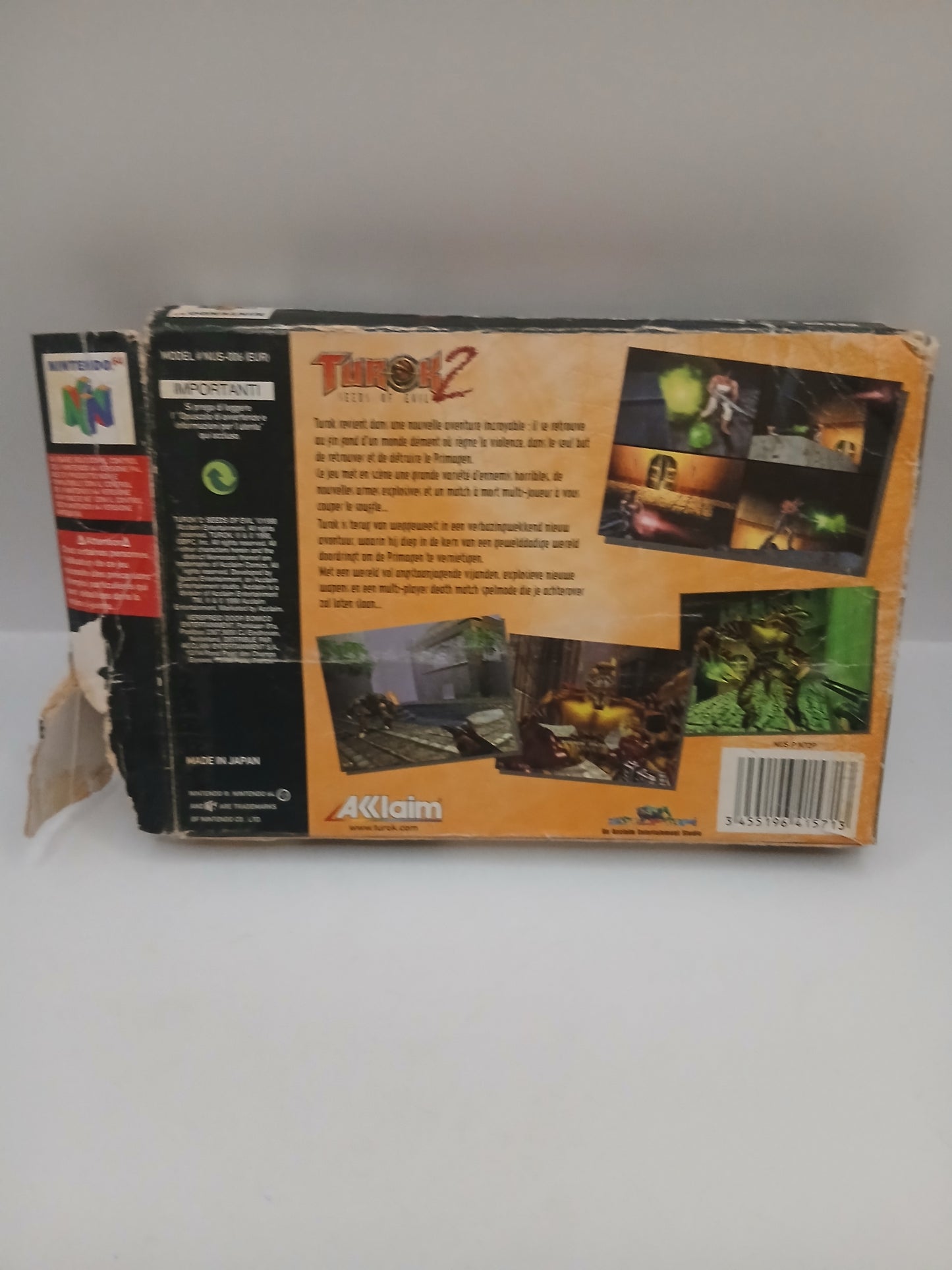Boîte vide N64 Turok 2 Seeds of Evil