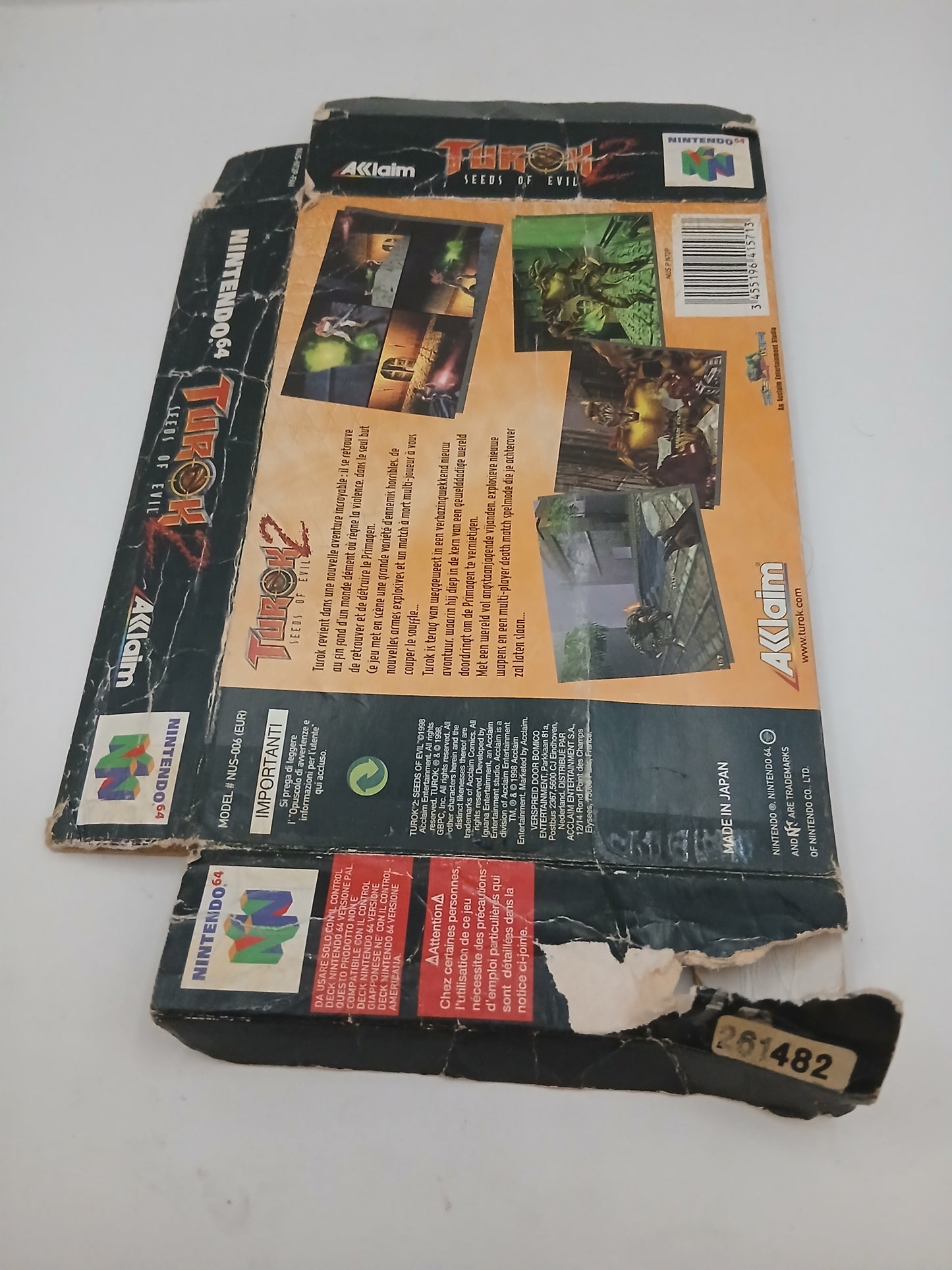 Boîte vide N64 Turok 2 Seeds of Evil