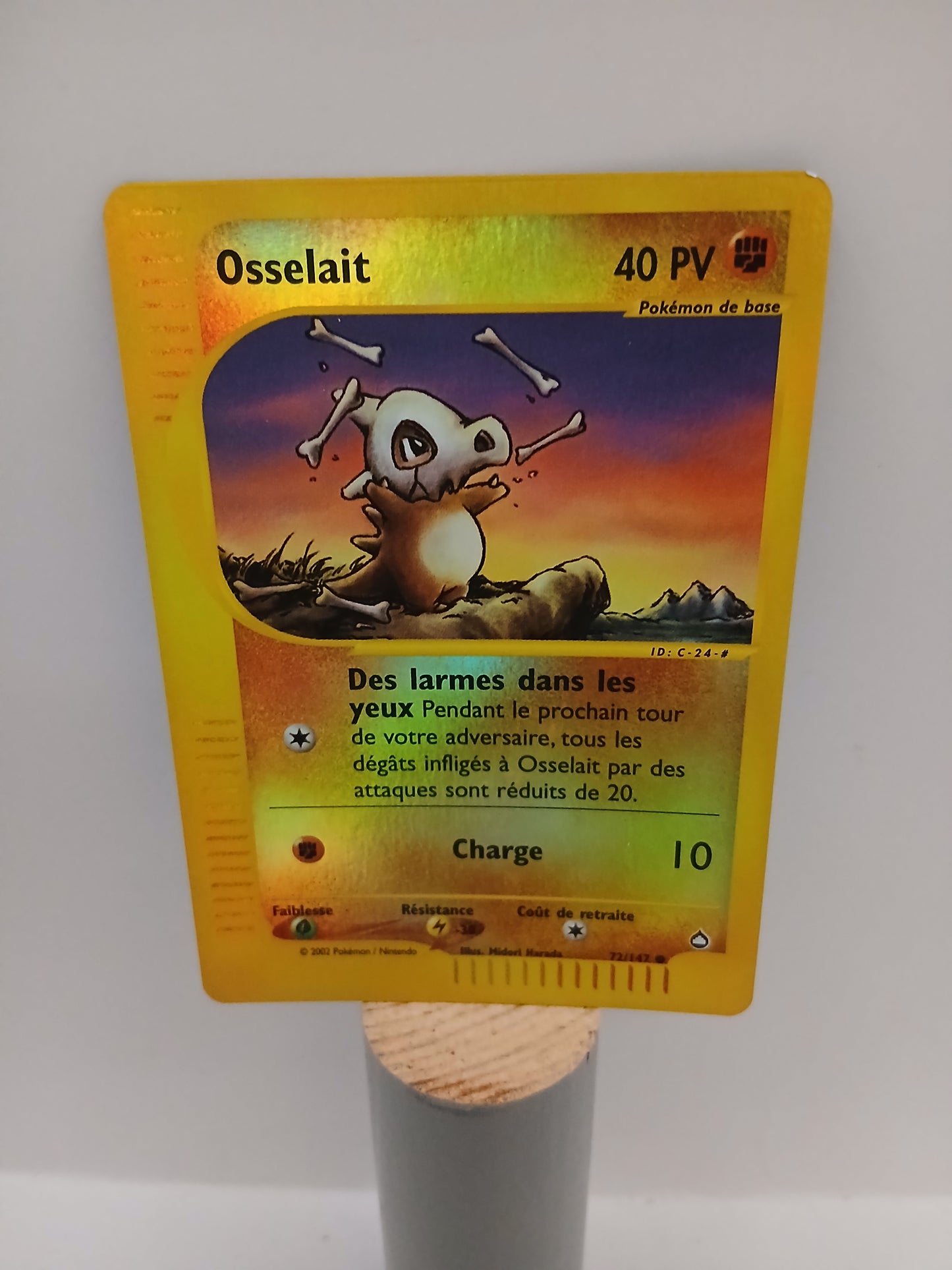 Carte Pokemon Aquapolis reverse Osselait 72/147