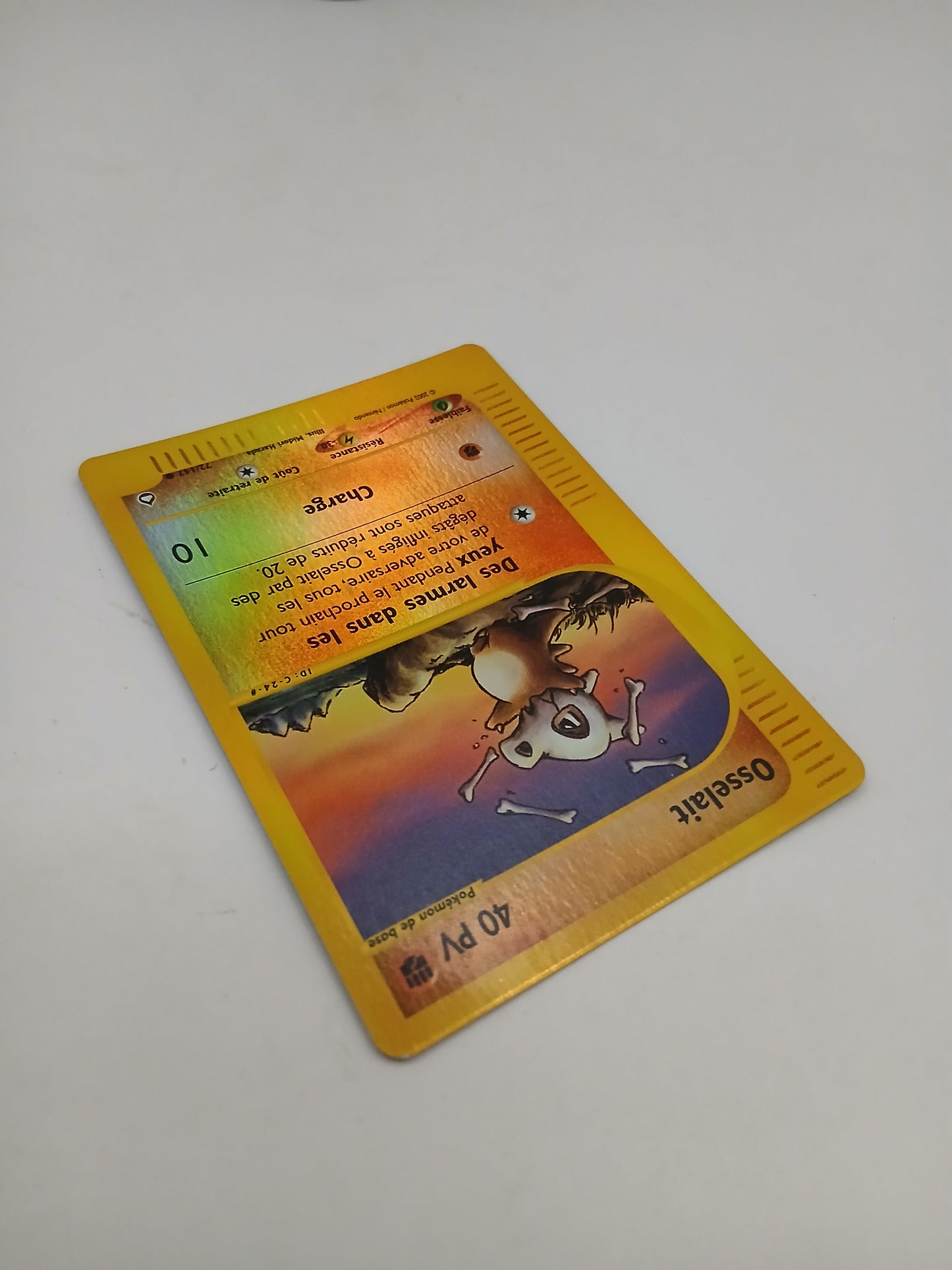 Carte Pokemon Aquapolis reverse Osselait 72/147