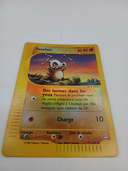 Carte Pokemon Aquapolis reverse Osselait 72/147