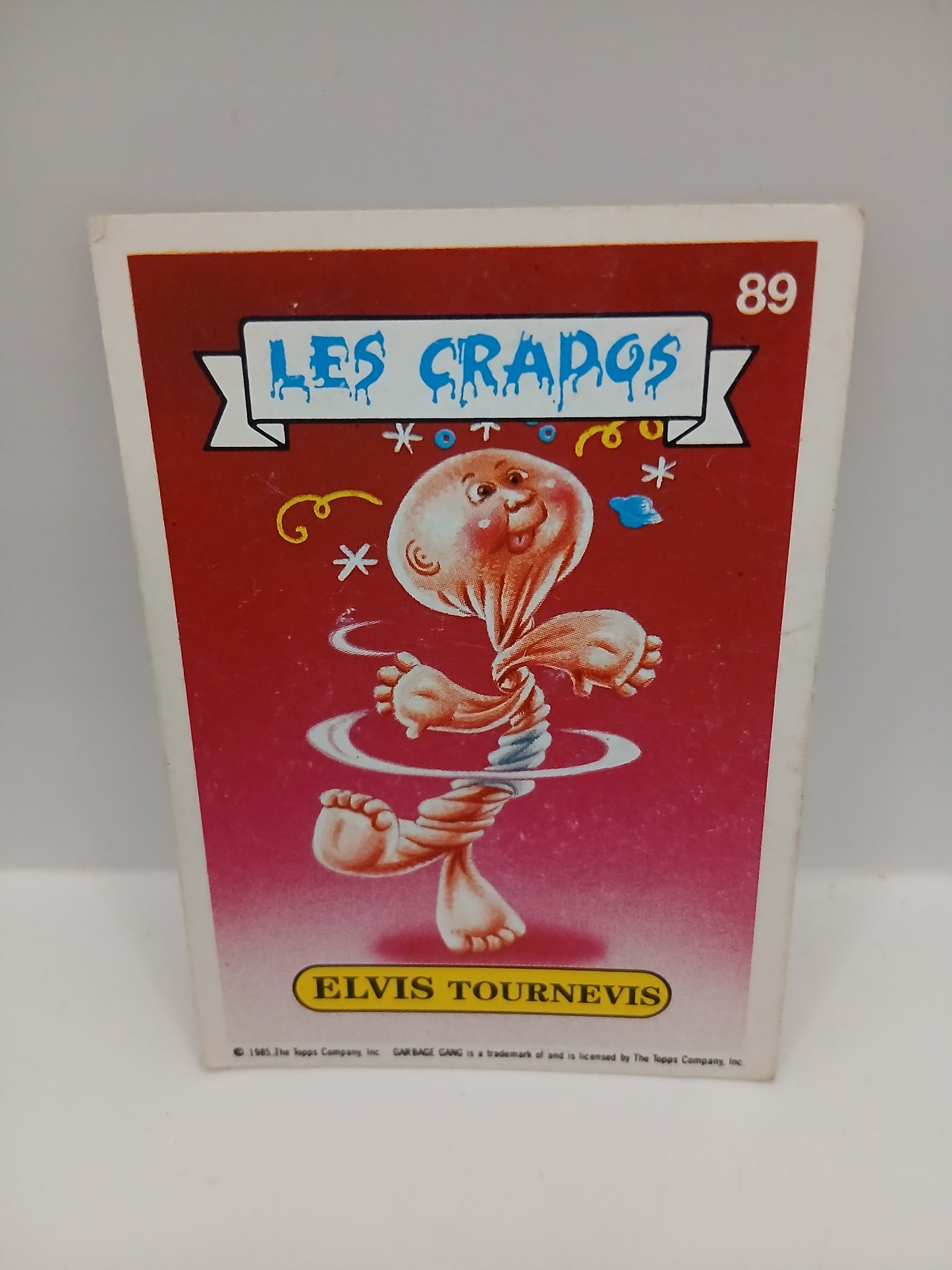 Sticker Les Crados Elvis Tournevis n°89 serie 1 1985