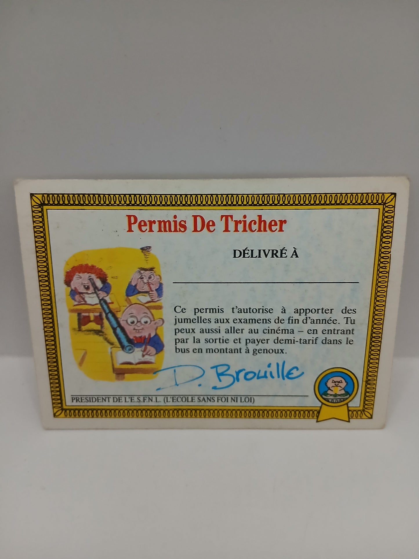 Sticker Les Crados Elvis Tournevis n°89 serie 1 1985